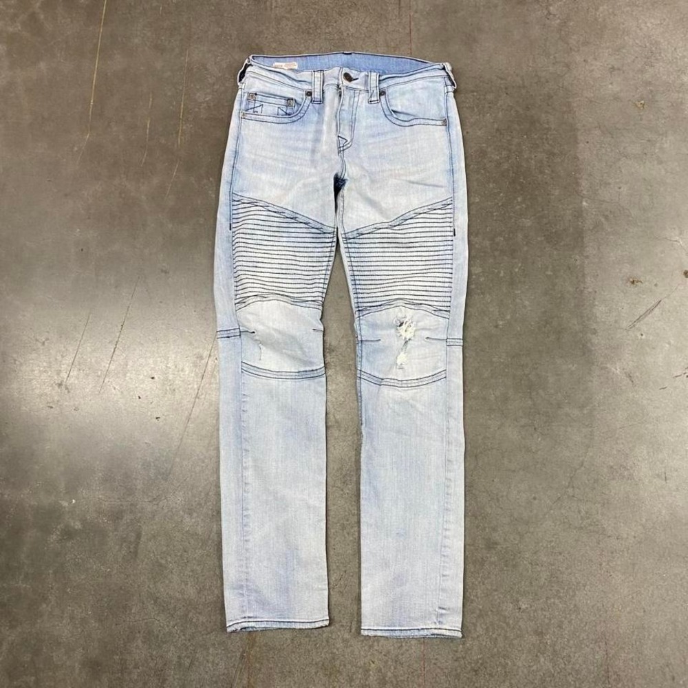 True Religion Rocco Relaxed Skinny Jeans Light Wash Size‎ 32